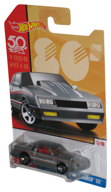 Hot Wheels 80s Silver '86 Monte Carlo SS (2017) Mattel Die-Cast Toy Car