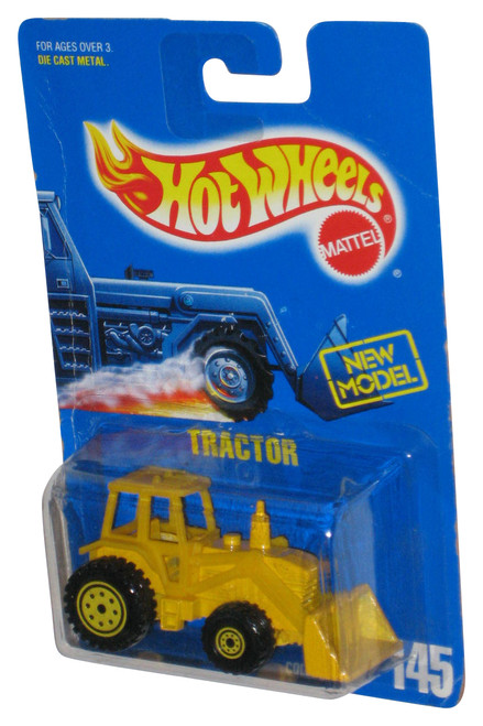 Hot Wheels New Model (1991) Yellow Tractor Construction Toy #145