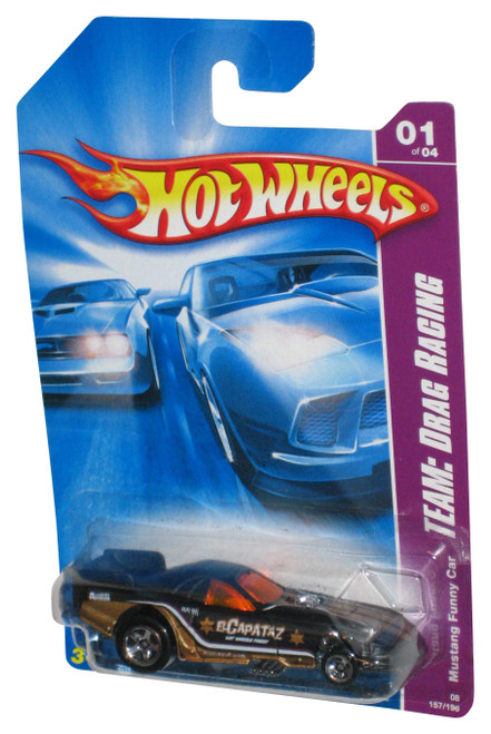 Hot Wheels Team Drag Racing 1/4 Black Mustang Funny Car 157/196