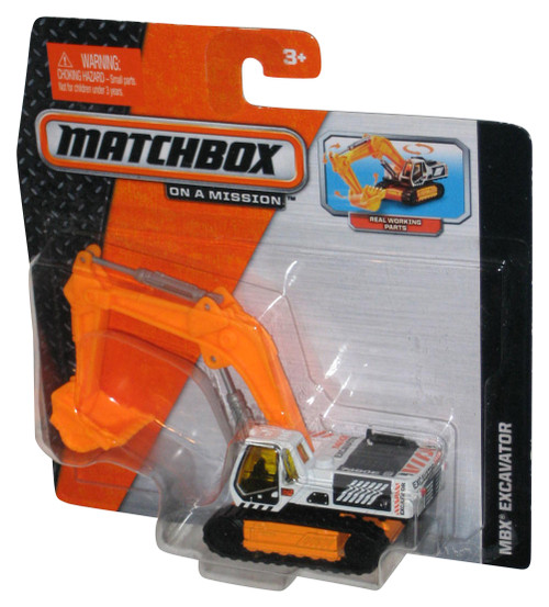 Matchbox On A Mission (2013) Mattel MBX Excavator Construction Toy - (Real Working Parts)