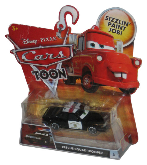 Disney Cars Movie Mater Tales Toon Rescue Squad Trooper Toy Car - (Card Minor Wear)