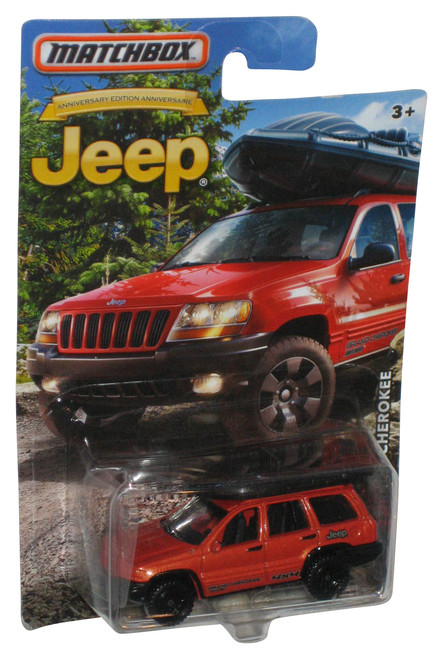 Matchbox Anniversary Edition (2015) Jeep Grand Cherokee Metallic Orange Car - (Dented Plastic)