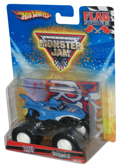 Hot Wheels Monster Jam (2009) Blue Shark Wreak Toy Truck #25/75