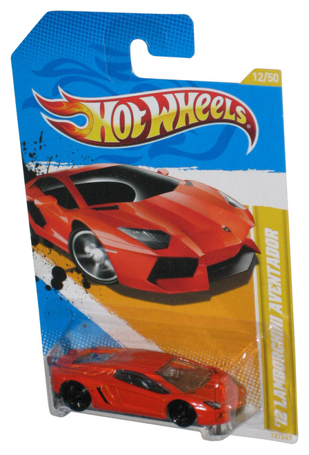 Hot Wheels 2012 New Models 12/50 Orange '12 Lamborghini Aventador Toy Car 12/247