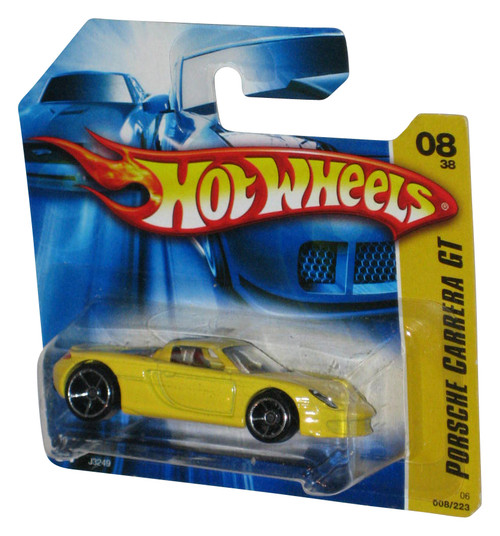 Hot Wheels Porsche Carrera GT 08/38 (2006) Mattel Yellow Toy Car 008/223 - (Short Card)