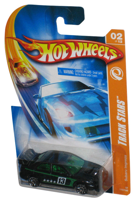 Hot Wheels Track Stars 2/12 (2006) Black Subaru Impreza Car 110/180