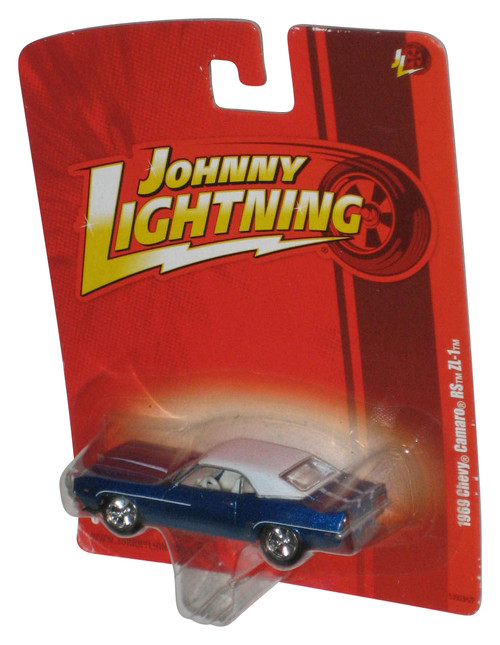 Johnny Lightning 1969 Chevy Camaro RS ZL-1 (2010) Blue Toy Car