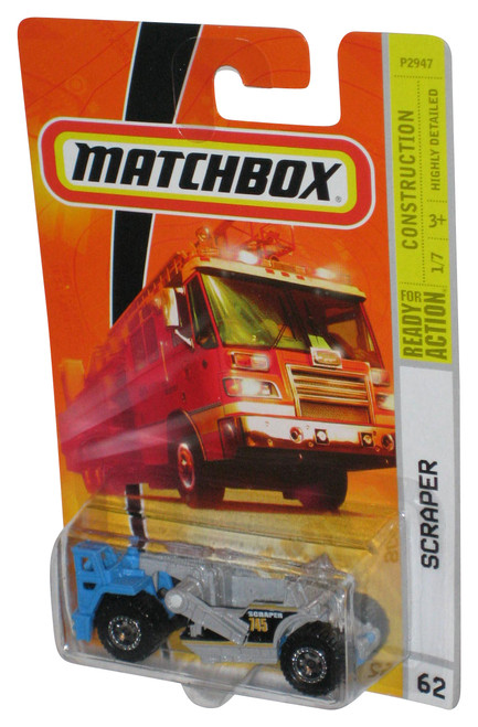 Matchbox Construction 1/7 (2008) Blue & Gray Scraper Toy #62