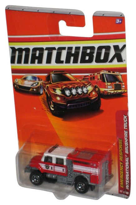 Matchbox Emergency Response (2009) Red International Brushfire Toy Truck #52/100