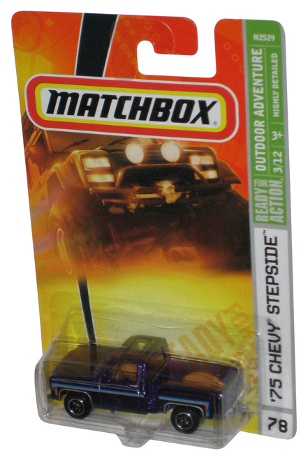 Matchbox Outdoor Adventure 3/12 (2007) Purple '75 Chevy Stepside Truck #78