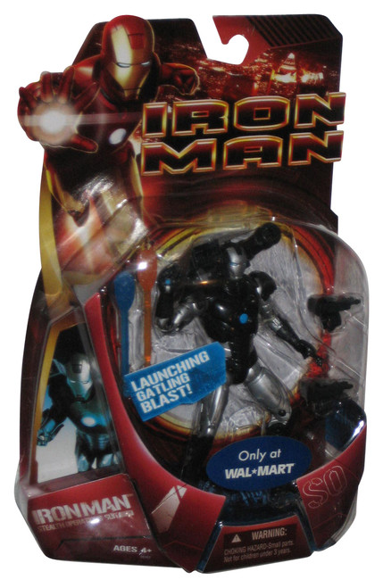 Marvel Iron Man Movie (2008) Hasbro Stealth Operations Suit Figure w/ Launching Gatling Blast
