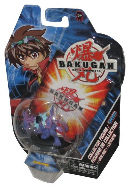 Bakugan Battle Brawlers (2007) Spin Master Purple Preyas 2-Inch Mini Figure w/ Metal Card