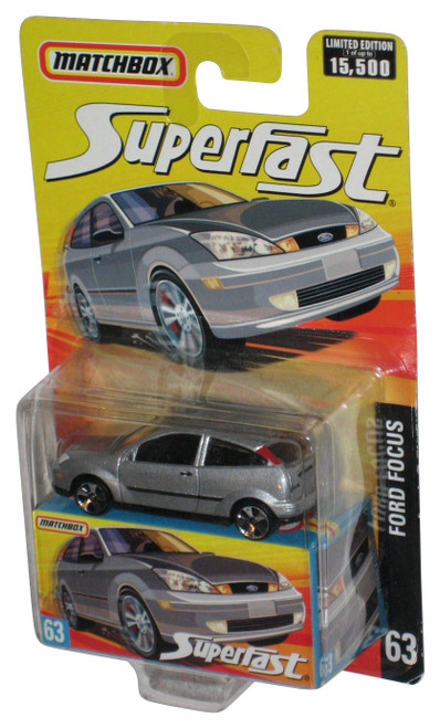 Matchbox Superfast Silver Ford Focus (2005) Mattel Die-Cast Toy Car #63