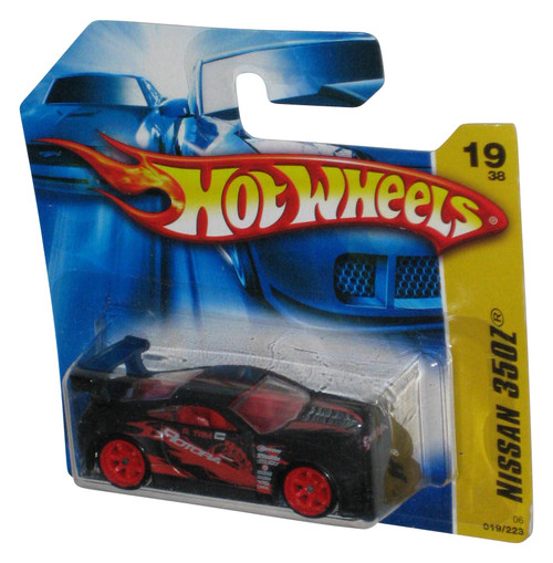 Hot Wheels Nissan 350Z 19/38 (2006) Mattel Black Toy Car 019/223 - (Short Card)