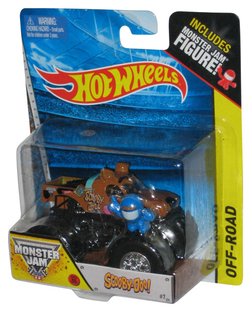 Hot Wheels Monster Jam Scooby-Doo (2014) Off-Road Truck #7 w/ Blue Mini Figure