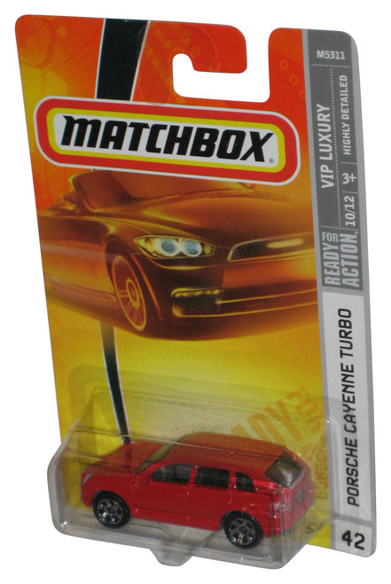 Matchbox VIP Luxury 10/12 (2007) Red Porsche Cayenne Turbo Car #42