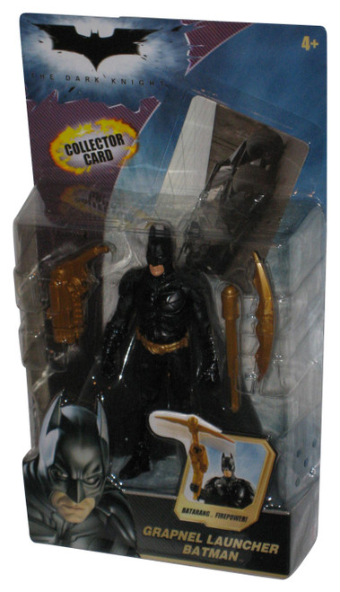 DC Comics Batman The Dark Knight (2007) Mattel Grapnel Launcher Figure w/ Collector Card