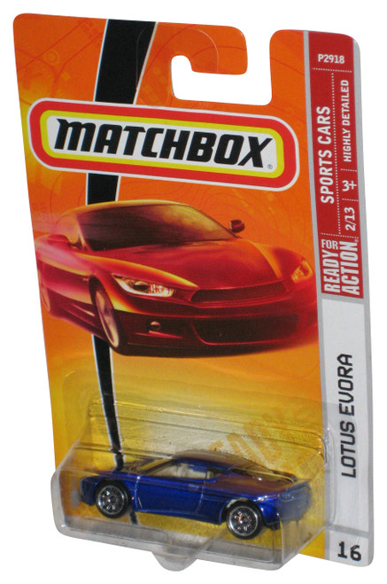 Matchbox Sports Cars 2/13 (2008) Blue Lotus Evora Toy Car #16