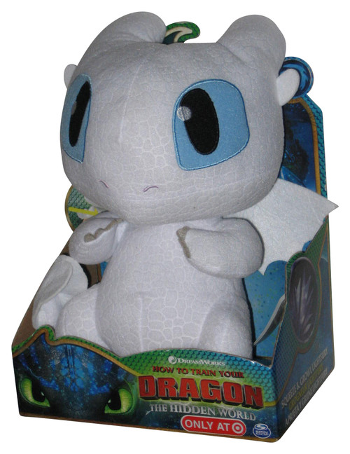 How To Train Your Dragon Hidden World (2019) Spin Master Squeeze and Growl Lightfury 10-Inch Plush Toy