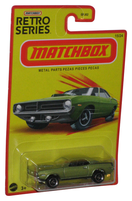 Matchbox Retro Series (2021) Green 1970 Plymouth Cuda Toy Car 15/24