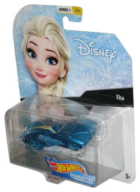 Disney Frozen Hot Wheels (2018) Character Cars Elsa Toy Blue Vehicle