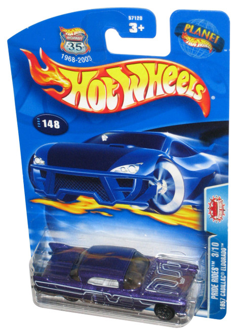 Hot Wheels Pride Rides 3/10 (2003) Purple 1957 Cadillac Eldorado Toy Car #148