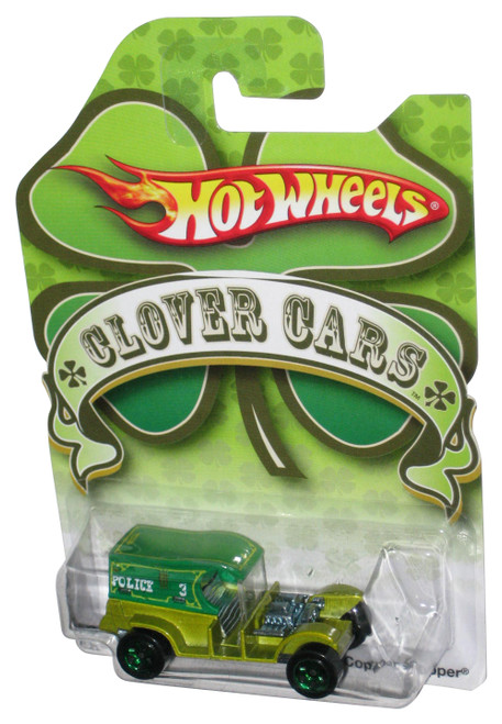 Hot Wheels Clover Cars (2009) Green Copper Stopper Toy Car
