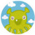 Bored Inc. Octopus Monster Button BB4006