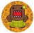 Domo-Kun Hawaiian Hula Skirt Button DB4275