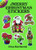 Merry Christmas Candles Ornaments Sticker Set - 24 Stickers