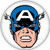 Marvel Comics Captain America Face Button 81740