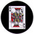 King of Spades Drinking Beer Button SB3958