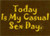 Today Is My Casual Sex Day Magnet BM2258