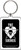 The Sounds Skull Lucite Keychain K-2145