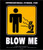 International Symbol For Blow Me Sticker CS25