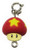 Nintendo Super Mario Galaxy 2 Power Mushroom Takara Tomy Charm Keychain