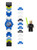 LEGO Blue & White Luke Skywalker Figure Toy Watch 8020356