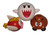 World of Nintendo Super Mario Bros. K'Nex Figure Enemies Lot - (Boo / Goomba / Cheep Cheep)