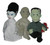 Universal Studios Frankenstein, Bride, Mummy Monsters CVS Bean Bag Plush Lot - (3 Plushes)