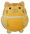 Chubby Anime Cat Orange 5-Inch Cat Plush GE-52329