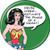 DC Comics Wonder Woman Never Underestimate Licensed 1.25 Inch Button 81757