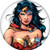 DC Comics Wonder Woman White Licensed 1.25 Inch Button 86214