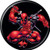 Marvel Comics Deadpool Black Licensed 1.25 Inch Button 81944
