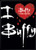 Buffy The Vampire Slayer I Heart Logo Black Magnet 73291BF