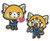 Aggretsuko In Love To Rage Metal Anime Pin Set GE-50305