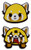 Aggretsuko Happy & Angry Anime Pin Set GE-50308