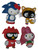 Sonic The Hedgehog Sanrio 3-Inch Figure Set - (Hello Kitty, Knuckles Badtz-Maru, Amy My Melody & Tails Chococat)