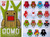 Domo-Kun Series 5 Bullseye Target Qee Toy2r Mini Figure
