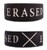 Erased Logo Black PVC Anime Wristband GE-54430