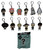 Spy X Family Character Anime Backpack Hanger Clip Keychain Complete Set